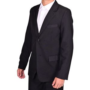 Saco Negro Con Tapa Unisex Adolescentes