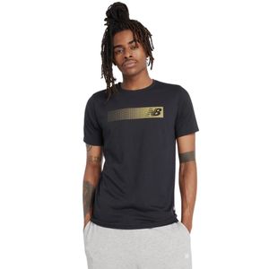 Remera negro essentials heathertech hombre nb