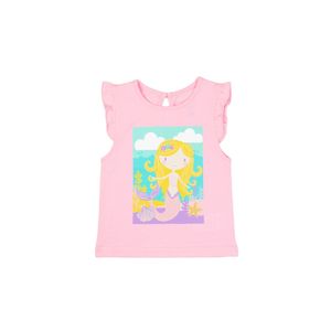 Remera m/c rosado niña ficcus