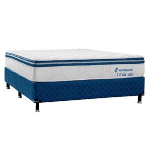 Somier Titanium Pycb 140x190 Azul Superspuma