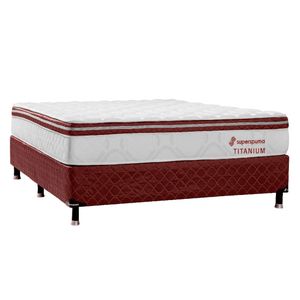 Somier Titanium Pycb 140x190 Bordo Superspuma