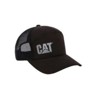 Kepi Negro Logo Bord Mesh Back Caterpilar
