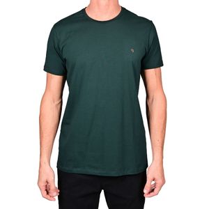 Remera m/c verde oscuro liso hombre new green