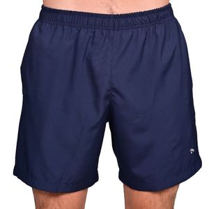 Short Azul Marino Microf. Spandex Bol. Ojal Hombre