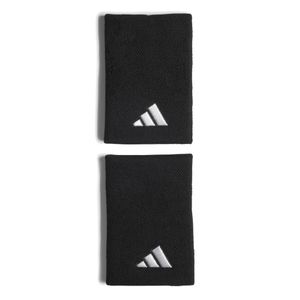 Muñequera Negro Tennis Logo Blanco Ancho Adidas