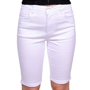 Bermuda blanco chino twill color mujer tiare