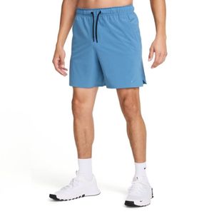 Short azul dri-fit unlimited 7in