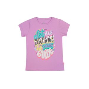 Remera M/C Lila Claro Niña Ficcus
