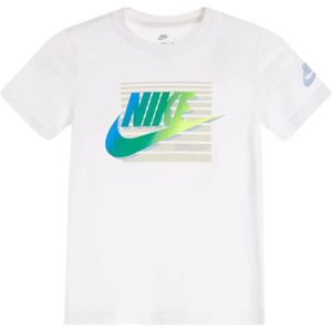 Remera m/c blanco futura block infantil nike