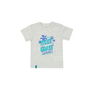 Remera M/C Gris Melange Niño Ficcus
