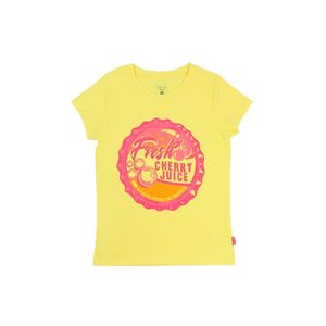 Remera m/c amarillo niña ficcus