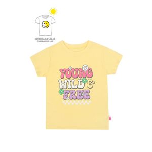 Remera M/C Amarillo Niña Ficcus