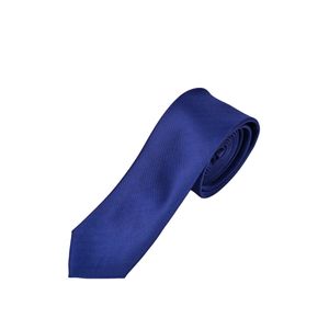 Corbata Fantasía Rayas Celeste Oscuro Generico