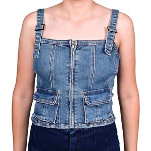 Corset celeste corset-denim mujer tiare