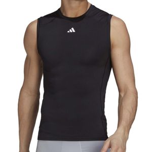 Camisilla Negro Tech Fit Hombre Adidas
