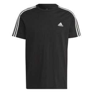 Remera m/c negro essentials single hombre adidas