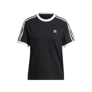 Remera M/C Negro 3-Stripes Mujer Adidas