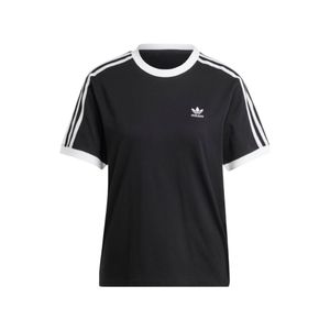 Remera m/c negro 3-stripes mujer adidas