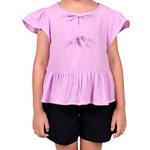 Blusa M/C Lila Niña Tiare