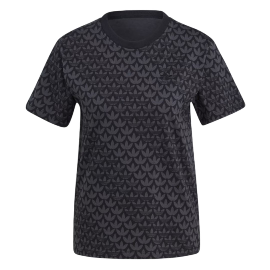 Remera M/C Negro Monogram Mujer Adidas Unicentro Tienda