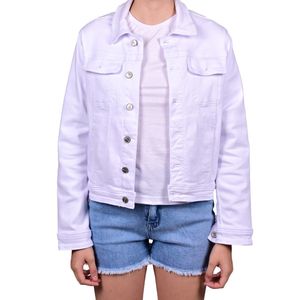 Campera blanco jeans mujer tiare