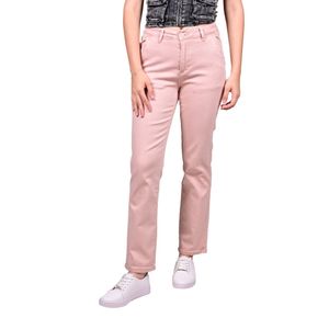 Pantalon Rosa Chino Twill Color Mujer Tiare