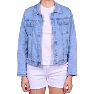 Campera celeste jeans mujer tiare