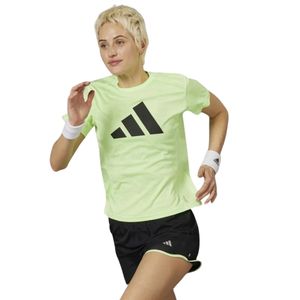 Remera m/c verde run it mujer adidas