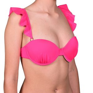 Corpiño Fuscia Push Up Top Removable Mujer Mali
