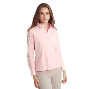 Camisa m/l rosa essencial mujer fuera de serie