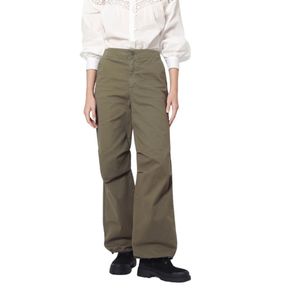 Pantalon verde olivo utility garden mujer fds