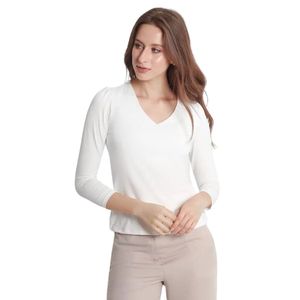 Remera M/L Marfil Essencial Mujer Fuera De Serie