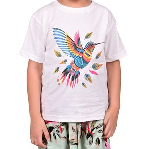 Remera M/C Colibri Beige Niña Stitches