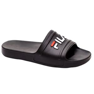 Zapatilla Negro Sleek Slide Logo Hombre Fila