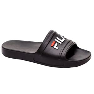 Zapatilla negro sleek slide logo hombre fila