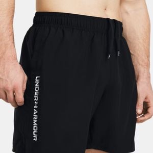 Short negro woven wordmark hombre