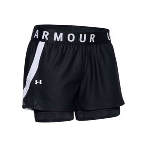 Short Negro Treino Play Up 2 En 1 Mujer