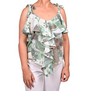Blusa S/M Estampado Solera Con Voladitos Mujer