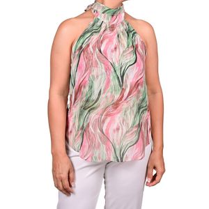 Blusa estampado halter mujer juliette