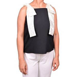 Blusa S/M Negro Con Moño En Bretel Mujer Juliette