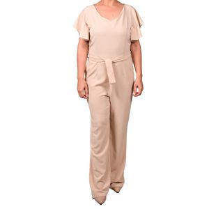 Enterizo Beige En Crepe Mujer Juliette