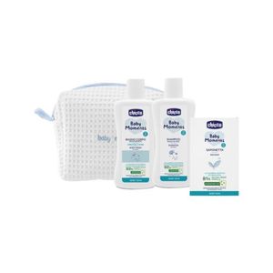 Set De Baño C/ Estuche Azul Baby Moments Chicco