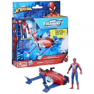 Spd vehiculo spiderman con lanza agua hasbro