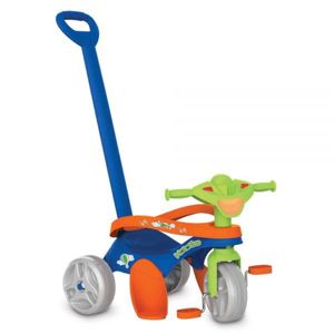 Triciclo Mototico Paseo Y Pedal Azul Bandeirante