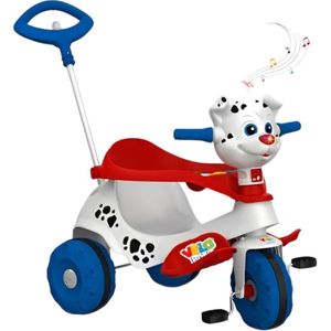 Tr. Velobaby Doggy C/Capota Passeio Y Pedal Azul