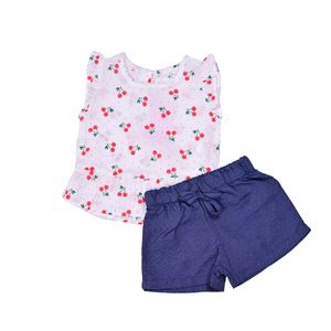 Conjunto Rojo Estampado Niña Tiny Tots