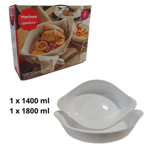Set 2 Piezas - Oval Media E Grande Marinex