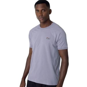 Remera M/C Gris Basic Ranglan Hombre Fila