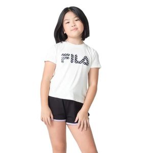 Remera Blanco Moda Letter Niña Fila