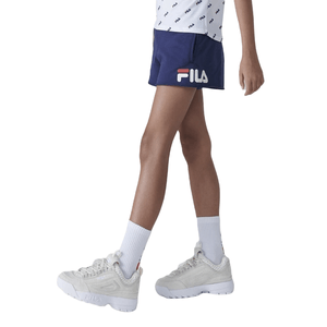 Short Azul M. Moda Letter Niña Fila